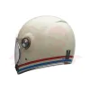 cafe 4 racer -  Přilba BELL Bullitt Retro celoobličejová lesklá bílá Oxblood blue - BELL BELL Celotvárové přílby 