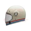 cafe 4 racer -  Přilba BELL Bullitt Retro celoobličejová lesklá bílá Oxblood blue - BELL BELL Celotvárové přílby 