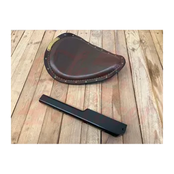 cafe 4 racer - BMW R series Bobber seat with brace BROWN - Cafe4Racer Bobber 
