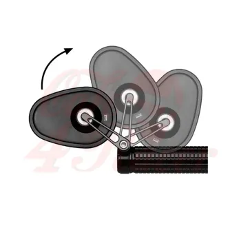 cafe 4 racer - Motogadget mo.view cruise flip , bar-end mirror without glass, E-approved - Motogadget Bar end mirrors 4054783692903