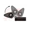 cafe 4 racer - Motogadget mo.view blade flip zrcátko bez skla, E-approved - Motogadget Zrcátka na řídítka 4054783692880