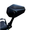 cafe 4 racer - Handlebar End Mirror "SOLID" Black M6 / ID17 Aluminum Pair incl. Handlebar Weights + Clamping Parts - HS MOTO Germany Bar end mirrors 4251926910577