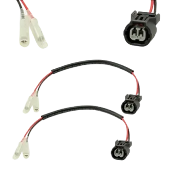 cafe 4 racer - SHIN YO rezistor s adaptérovým káblom pre LED zadné svetlá, 4,7 mm plochý konektor - Shin Yo Káblové adaptéry 4054783026418