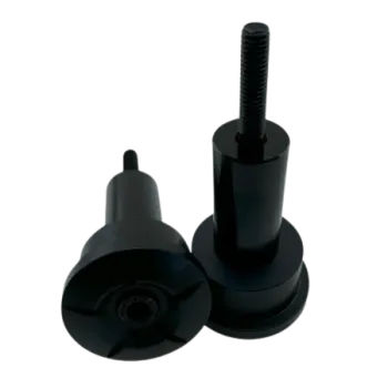 cafe 4 racer - HIGHSIDER Handlebar end CURVE, black - Highsider Bar Ends 4054783209859