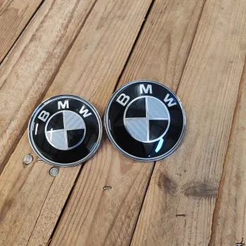cafe 4 racer - BMW K 75/100/1100/K1 TANK logo 70mm 2ks černá 46637686746 - Cafe4Racer Emblémy Nálepky Logá 