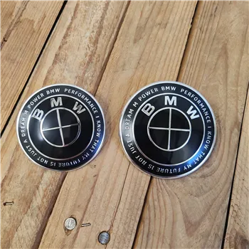 cafe 4 racer - BMW 2 pin LOGO 82mm B&S carbon emeblem for hood  or trunk OEM 51148132375 - Cafe4Racer Billet Emblems Stickers Logos 