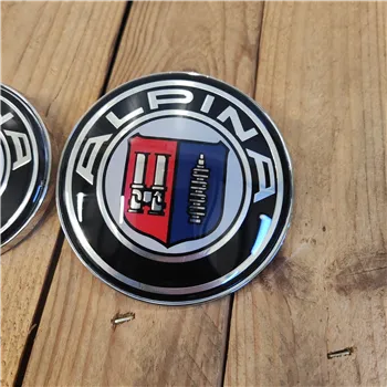 cafe 4 racer - BMW 2 pin LOGO 74mm Alpina emblém na kapotu alebo kufor OEM 51148219237 - Cafe4Racer Emblémy Nálepky Logá 