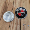 cafe 4 racer - BMW 2 pin LOGO 74mm R&B uhlíkový emblém na kapotu alebo kufor OEM 51148219237 - Cafe4Racer Emblémy Nálepky Logá 