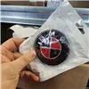 cafe 4 racer - BMW 2 pin LOGO 74mm R&B uhlíkový emblém na kapotu alebo kufor OEM 51148219237 - Cafe4Racer Emblémy Nálepky Logá 