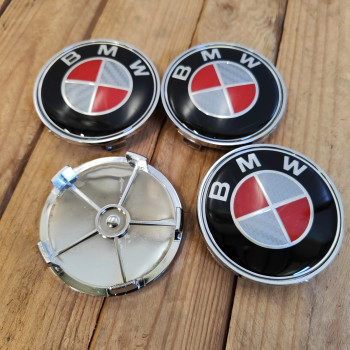 cafe 4 racer - BMW 4x68mm R&S karbonové kryty kol OEM 36136783536 - Cafe4Racer Emblémy Nálepky Logá 