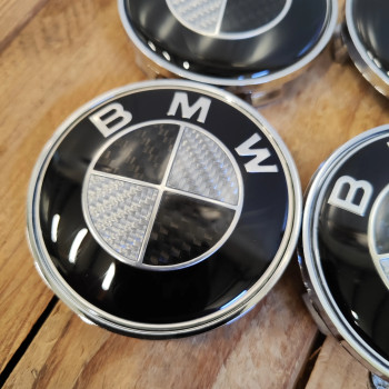 cafe 4 racer - BMW 4x68mm B&S karbonové kryty kol OEM 36136783536 - Cafe4Racer Emblémy Nálepky Logá 
