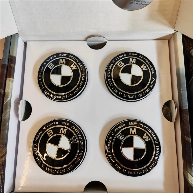 cafe 4 racer - BMW 4x68mm B&W Štýl výkonnostné plávajúce rotujúce kryty kolies OEM 36122455269 - Cafe4Racer Emblémy Nálepky Logá 