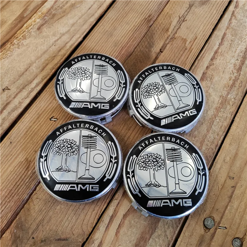cafe 4 racer - MERCEDES 4x75mm AMG Affalterbach wheel caps OEM A17140001259040 - Cafe4Racer Billet Emblems Stickers Logos 