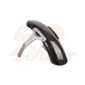 cafe 4 racer - Front fender for BMW R9T Silver support Carbon for USD forks - Cafe4Racer Carbon parts 