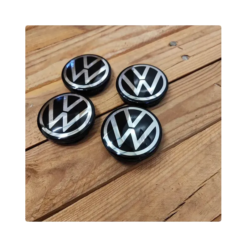 cafe 4 racer - VW 4x65mm ČERNÝ kryt kola OEM VW 5G0601171 - Cafe4Racer Emblémy Nálepky Logá 
