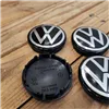 cafe 4 racer - VW 4x65mm ČERNÝ kryt kola OEM VW 5G0601171 - Cafe4Racer Emblémy Nálepky Logá 