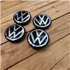 cafe 4 racer - VW 4x56mm BLACK wheel caps OEM VW 6CD601171 - Cafe4Racer Billet Emblems Stickers Logos 