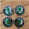 cafe 4 racer - SKODA 4x56 mm ČERNÝ kryt kola OEM 1ZD601151A - Cafe4Racer Emblémy Nálepky Logá 