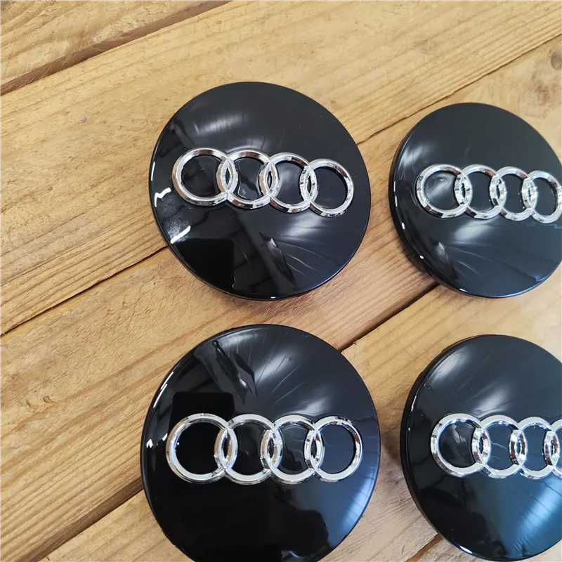 cafe 4 racer - AUDI 4x68mm ČERNÝ kryt kola OEM 8D0601170 - Cafe4Racer Emblémy Nálepky Logá 