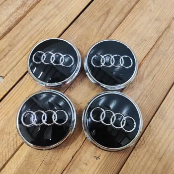 cafe 4 racer - VW 4x56mm MODRÉ kryty kol OEM VW 6CD601171 - Cafe4Racer Emblémy Nálepky Logá 
