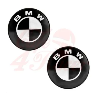 cafe 4 racer - Logo BMW na nádrž Černé2ks 70mm 46637686746 - Cafe4Racer Emblémy Nálepky Logá 