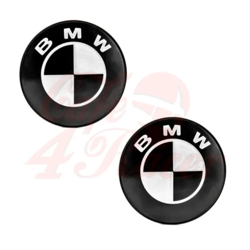 cafe 4 racer - Logo BMW na nádrž Černé2ks 70mm 46637686746 - Cafe4Racer Emblémy Nálepky Logá 