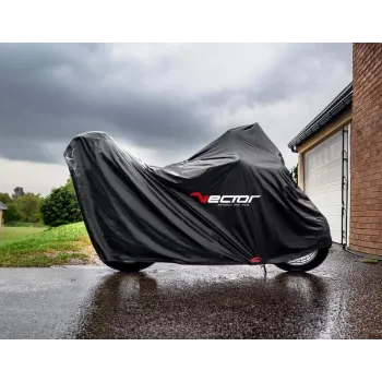 cafe 4 racer - Motorcycle Cover "Delta" Black Size M Dimensions: L 203 cm x W 89 - HS MOTO Germany Motorcycle cover 4251352622341