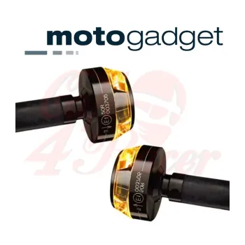 cafe 4 racer - Motogadget m-Blaze Disc (right left) black 2pcs bundle - Motogadget Bar end indicators 