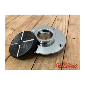 cafe 4 racer - BMW K75/100/1100 stříbrná s černým uzávěrem - Cafe4Racer Víčka nádrží 