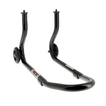cafe 4 racer - Assembly Stand Front "DIAVOL" LV8 Universal with Pin Mount Black E601D - HS MOTO Germany Bike stands 4251352623317