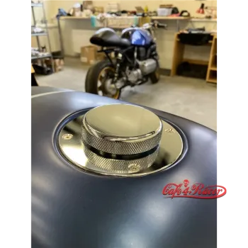 cafe 4 racer - BMW K75/100/1100 Stireborný so strieborným uzáverom - Cafe4Racer Uzávery nádrže 