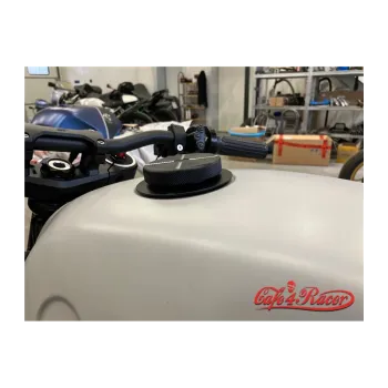cafe 4 racer - Sada víčka benzínu BMW Airhead Monza černá - Cafe4Racer Nádrže a uzávěry 