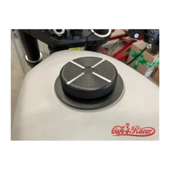 cafe 4 racer - Sada víčka benzínu BMW Airhead Monza černá - Cafe4Racer Nádrže a uzávěry 