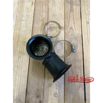 cafe 4 racer - BMW R45 R65 R80 R90 R100 Aluminum Carburetor Air Inlet Intake Funnel Cover BLACK - Cafe4Racer Air filters 