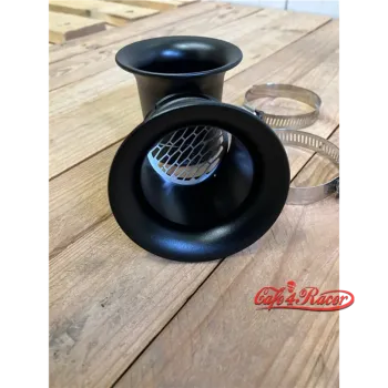 cafe 4 racer - BMW R45 R65 R80 R90 R100 Aluminum Carburetor Air Inlet Intake Funnel Cover BLACK - Cafe4Racer Air filters 
