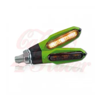 cafe 4 racer - SMD indikátor "Slight" Zelená - HS MOTO Germany Standardní ukazatele směru 4251352603012