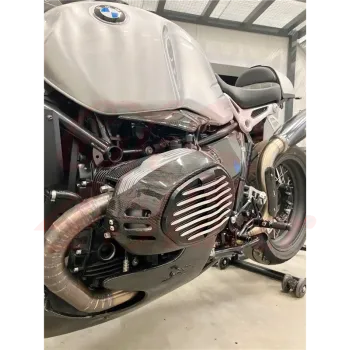 cafe 4 racer - Kryt hlavy válce motoru pro BMW R9T Carbon CNC černá - Cafe4Racer Karbonové díly 