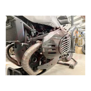cafe 4 racer - Kryt hlavy valca motora pre BMW R9T Karbón CNC čierna - Cafe4Racer Karbónové diely 