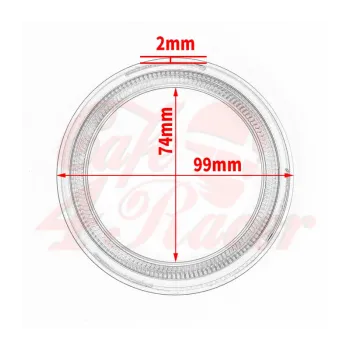 cafe 4 racer - BMW R nineT 18- Speedometer Trim Bezel Cover - Silver 1pcs - Cafe4Racer Accessories 