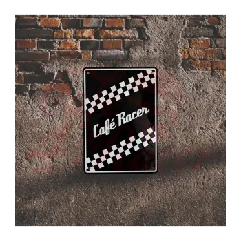 cafe 4 racer - Hliníkové označení tabulka parkoviště Bike It - Cafe Racer - BIKEIT Dárky 