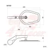 cafe 4 racer - DAYTONA  Bar end mirror "D-MIRROR-15" - Daytona Bar end mirrors 