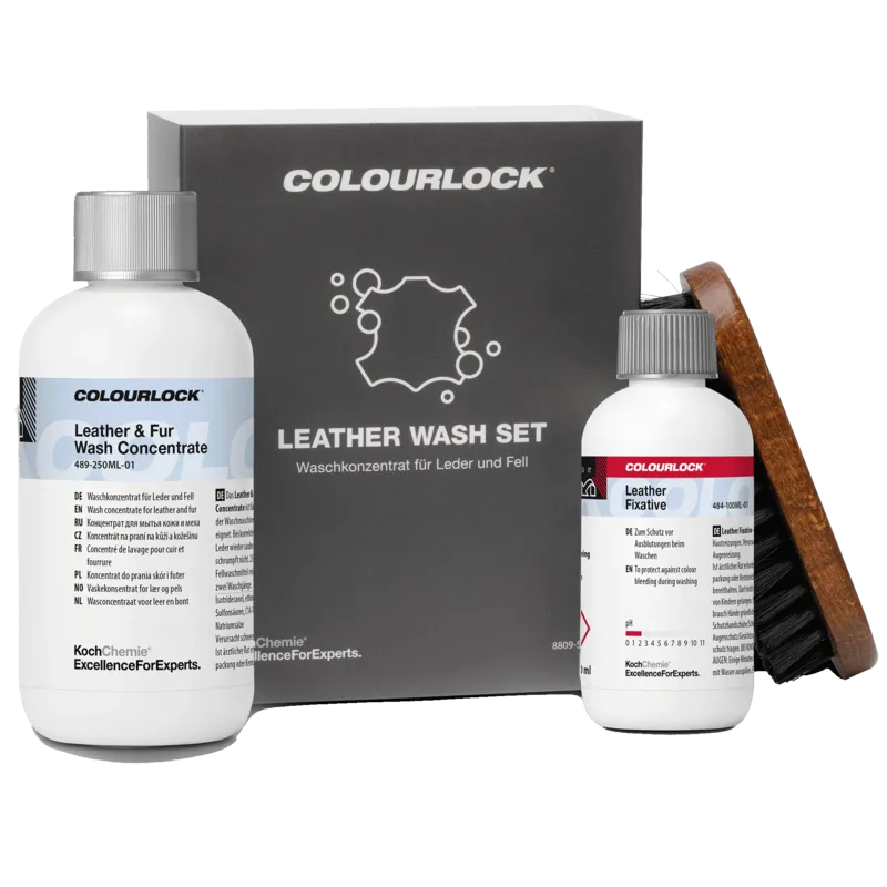 cafe 4 racer - COLOURLOCK Leather Wash Set - Concentrate for Washing Leather and Fur - Colourlock Leather cleaners 