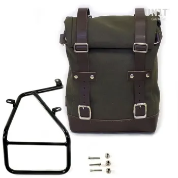 cafe 4 racer - UNIT GARAGE Side Mount with Textile Bag for BMW RNineT Series - UNIT GARAGE Bags and Accessories 
