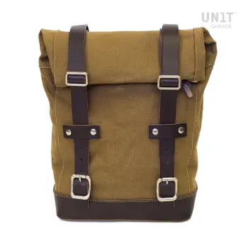 cafe 4 racer Side Pannier Canvas + Subframe K Series custom bike parts 