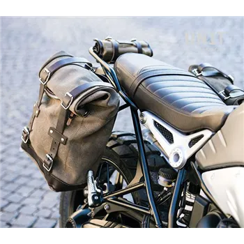 cafe 4 racer - UNIT GARAGE Boční držák s koženou taškou pro sérii BMW RNineT - UNIT GARAGE Tašky a příslušenství 