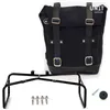 cafe 4 racer - UNIT GARAGE Side Mount with Leather Bag for BMW RNineT Series - UNIT GARAGE Bags and Accessories 