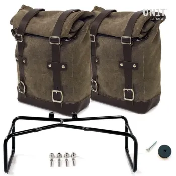 cafe 4 racer - Khali side pannier in TPU + symmetrical double subframe Ninet - UNIT GARAGE Bags and Accesories 
