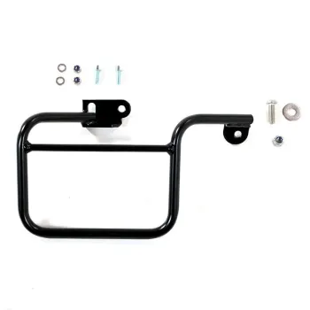 cafe 4 racer Side Pannier Canvas + Subframe K Series custom bike parts 