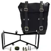 cafe 4 racer - Waxed suede side pannier + symmetrical double subframe ninet - UNIT GARAGE Bags and Accessories 
