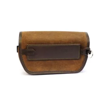 cafe 4 racer - Handlebar bag sahara split leather - UNIT GARAGE Bags 